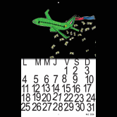 CALENDRIER + VINYLE ARGENT